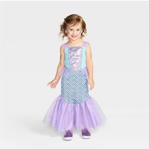 Enchanting Sea Princess Costume for Kids - Lavender and Aqua